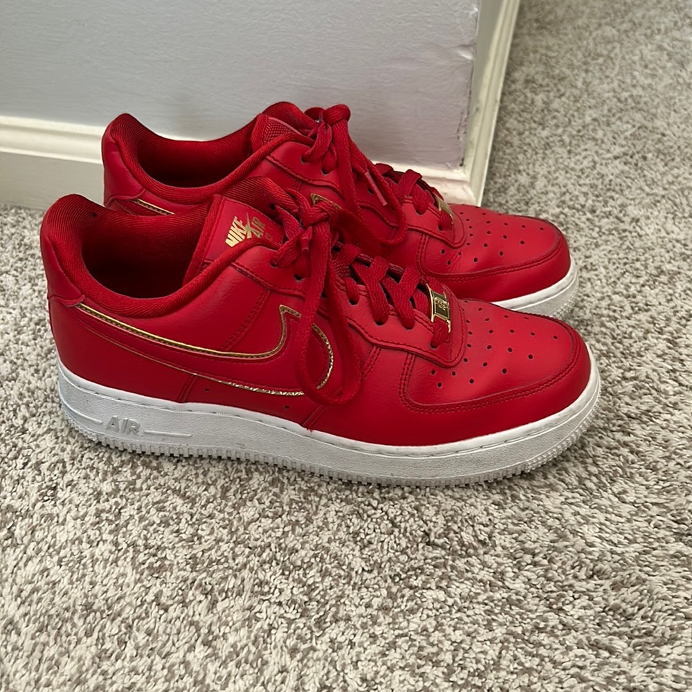 air force 1 womens red